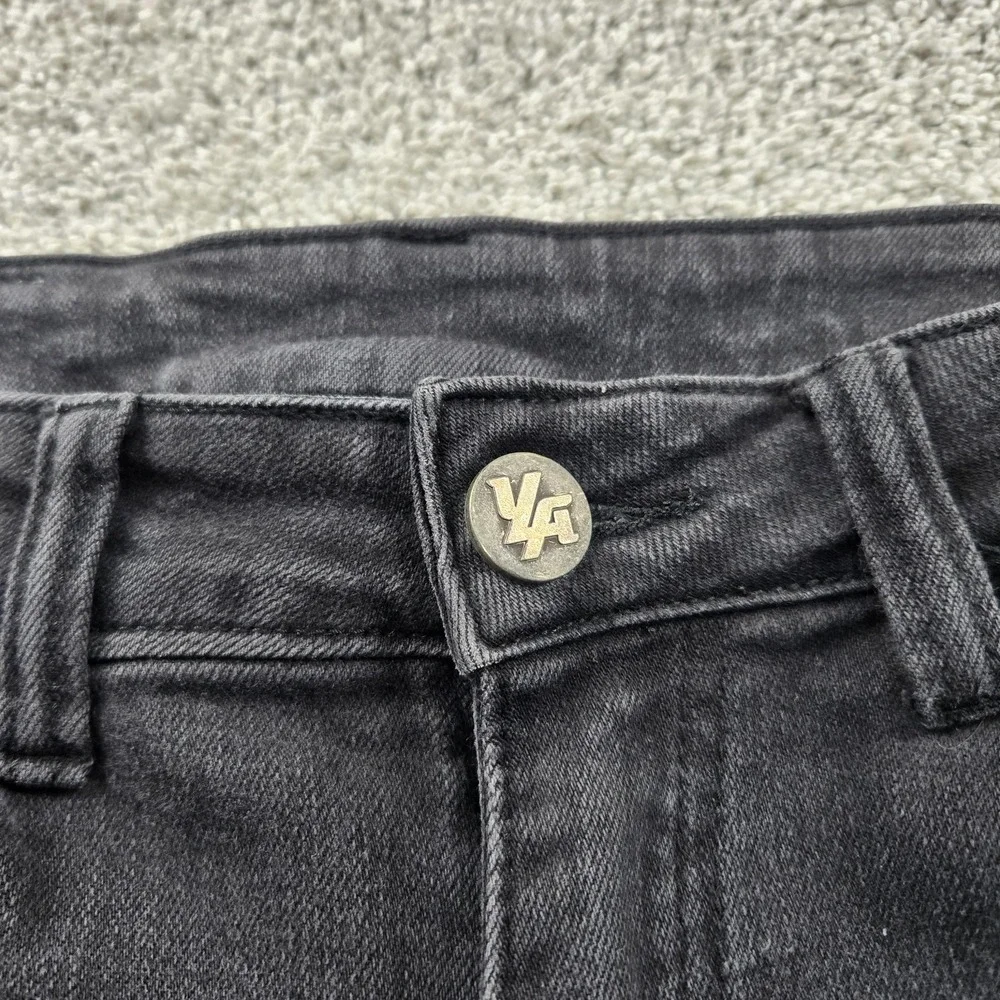 Young LA Jeans Mens 32x32 tailored slim black distressed‎